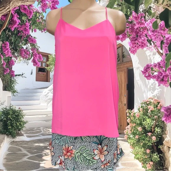 Express Women's Barcelona Reversible Camisole Tank Top Pink Orange Y2K Size M - Picture 9 of 13